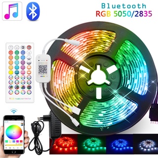 GBKOF Bluetooth Música 5M 10M 15M 20M RGB Led Tira De Luz SMD 5050/2835 Cinta Flexible Luces Fita Decoración Del Hogar (1)