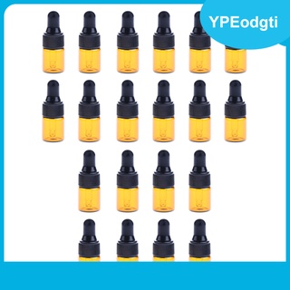 40 botellas de vidrio ámbar para aceites esenciales con gotero de ojos de vidrio 2 ml/3 ml