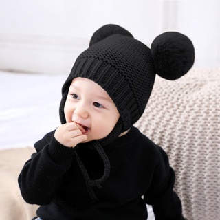 Toddler Kids Baby Boys Girls Warm Crochet Knit EarFlap Hat Beanie Cap