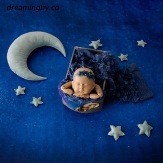 dreamingby.co 9 unids/set de accesorios de fotografía para recién nacidos bebé posando almohada creciente+kit de estrellas bebé foto tiro fotografi accesorios