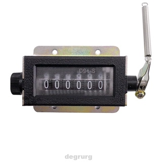 D94 S Manual práctico herramienta de grabación carrera mecánica Resettable 6 dígitos tirar contador