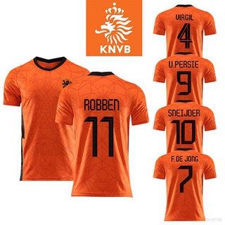 2021 Países Bajos Equipo Nacional De Fútbol Jersey Camiseta Tops Robben De Jong Virgil Persie Suelta Más El Tamaño