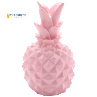 Jelly Color Pineapple Ornaments Home Decoration Resin Kids Gift Piggy Bank Piggy Fruit Decor Cute Girls Present Pink S