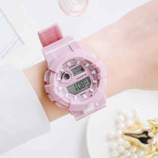 Reloj Digital electrónico multifuncional moda reloj Casual reloj de pulsera para mujeres niñas (4)