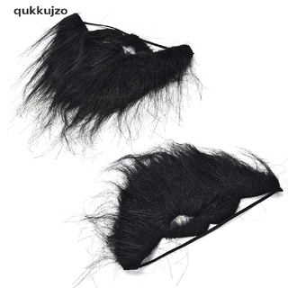 [qukk] divertido disfraz fiesta hombre hombre halloween barba facial pelo disfraz juego negro bigote 458co