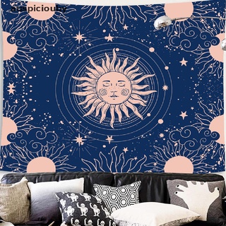 (auspiciouby) nuevo tapiz blanco negro sol y luna tapices gossip tapiz mandala decoración de pared colgante en venta