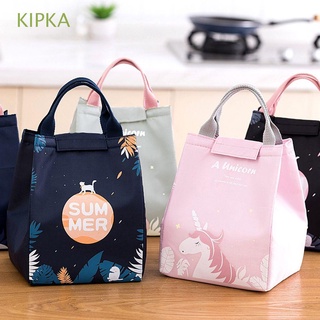 kipka lindo picnic bolsa de tela oxford tote bolsa de almuerzo unicornio llevar al aire libre de dibujos animados niños mujeres aislado térmico enfriador bolsa/multicolor