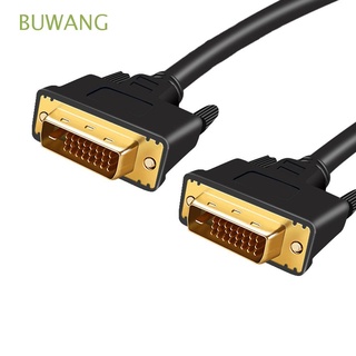 BUWANG 1PC DVI Male to Male Cable Laptop PC 24+1 Connector Signal Extension Cable Male to Male HD Display 1.5m 3m 5m Video Cable Adapter Monitor Projector Dual Link Connector