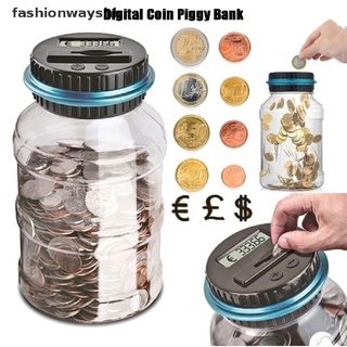 [fashionwayshb] contador de monedas digital electrónico automático conteo de dinero alcancía pantalla lcd [caliente]