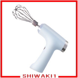 [SHIWAKI1] Mezclador de mano inalámbrico de alta potencia para hornear 3 velocidades de acero inoxidable batidor de huevos espumador de leche espumador para hornear pasteles cocina