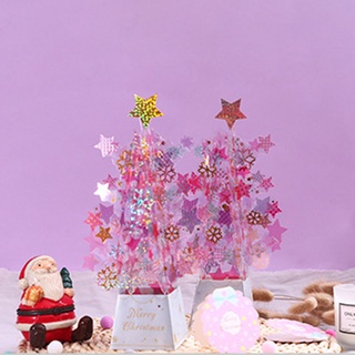 3d Pop-up árbol de navidad castillo tarjetas de felicitación feliz cumpleaños postales invitaciones tarjetas con sobre Festival regalos de navidad