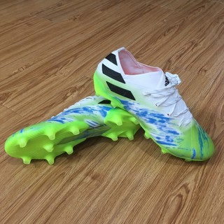 Adidas zapatos de fútbol Adidas Nemeziz Messi 19.1 FG «oscuro Script» de punto impermeable zapatos de fútbol de los hombres zapatos de fútbol envío gratis