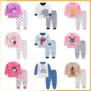 bebé niño pijamas de manga larga pijamas pijama ropa de dormir niños conjunto de ropa