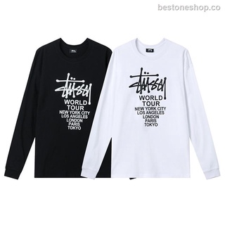 STUSSY Couples Cotton Loose And Casual Pullover Long Sleeve Sweatshirts Unisex