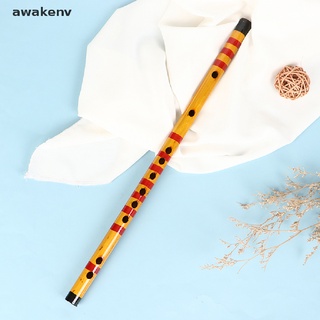 awnv 1 pieza instrumento musical de bambú de flauta profesional hecho a mano para estudiantes principiantes.