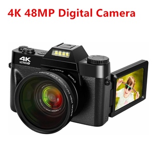 Cámara Digital 4k 48mp 30fps Lente Vlogging con Lente Grande Angular Macro Wi-Fi 16x