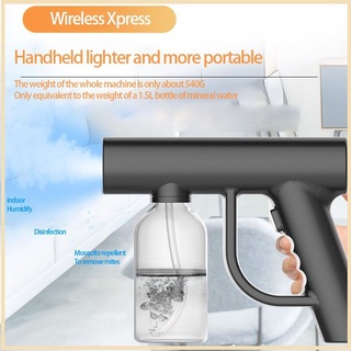 Hot Promotion 2021 New 300ML Wireless Nano Blue Light Steam Spray Disinfection Sprayer Gun USB Charging COD