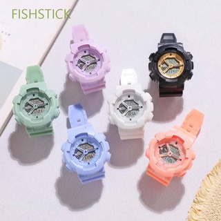 fishstick simple reloj deportivo niñas digital relojes de pulsera unicornio electrónico reloj impermeable temperamento choque estudiante masculino femenino flor de cerezo rosa/multicolor