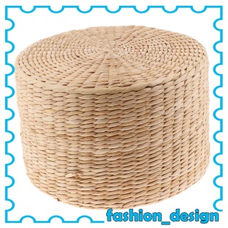 [JOY] Almohadilla de cojín de asiento de paja tejida hecha a mano, redonda, Tatami, Yoga, cojín, cojín transpirable, alfombra de suelo, seleccionada