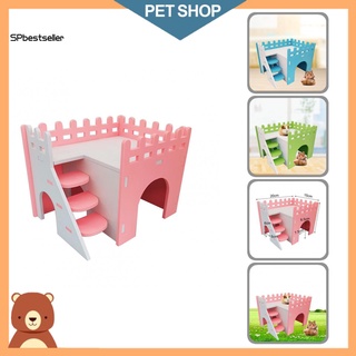 sp creative hamster villa hámster escondite accesorios juguete fácil limpieza mascotas suministros