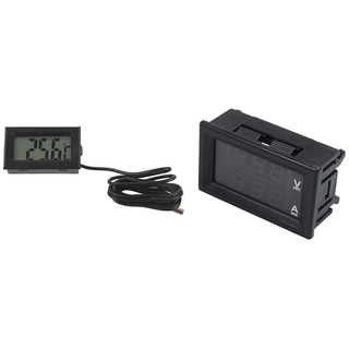 1 pza Dc0-100v 10a Led Dc doble pantalla Digital Medidor De corriente De voltaje cabezal y 1 pzs Lcd Digital