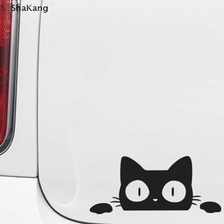 Skmy - adhesivo de vinilo para decoración de estilo, divertida sorpresa, gato, Peeking, vinilo (2)