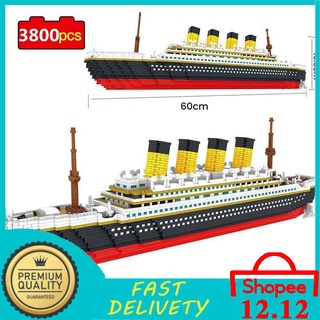 3800 Piezas De Titanic 3D Miniatura Bloques De Construcción Grande Barco De Crucero DIY mini Diamante Juguetes Educativos Para Niños