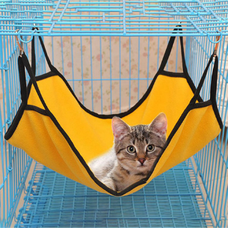 cama colgante de 40 * 50 cm para gatos, hamaca para gatito, suave, hámster, jaula, camas hurones, mantas transpirables para gatos, productos para gatos
