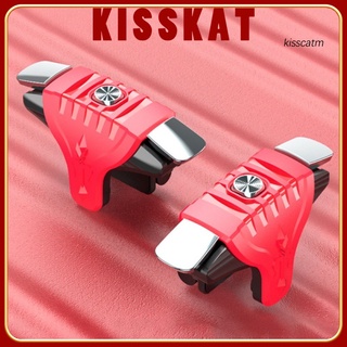kiss-yx 2pcs f01 botones de metal juegos móviles disparo disparador controlador gamepad para pubg
