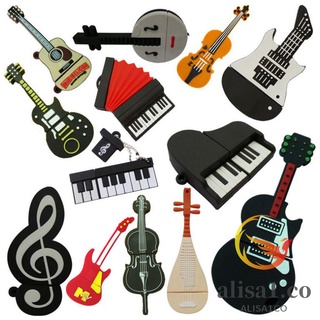 USB Flash Drive Disco Guitarra Piano Violín Instrumento Musical Forma 4GB 8GB 16GB 32GB 64GB