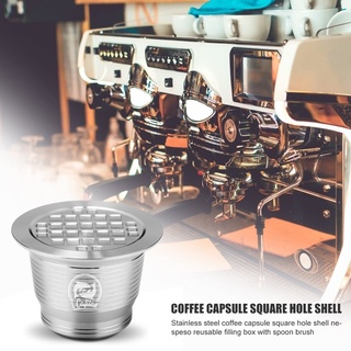 club para nespresso cápsulas de café caja de llenado de acero inoxidable filtros de café