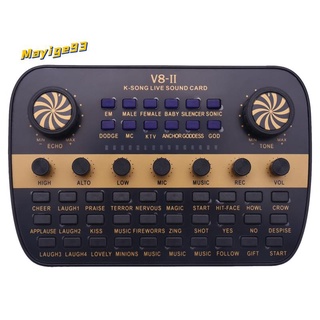 v8 actualizado tarjeta de sonido en vivo inteligente volumen ajustable audio mezclador tarjeta de sonido para ordenador pc sonido en vivo