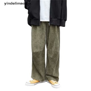 [yindelimao] Nuevos Pantalones De Pana Para Hombre De Pierna Ancha Streetwear Chándal Masculinos Casuales Joggers [CO] (7)