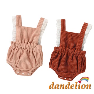 Dandelion-mono para niños sin mangas para niñas con encaje/Gola cuadrada/espalda/Estilo dulce/sencillo