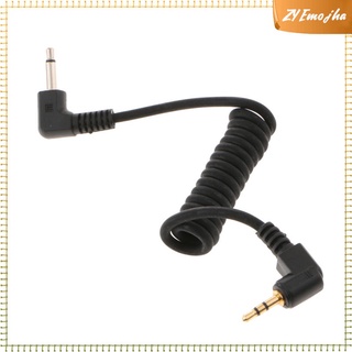 conector de cable de sincronización de pc flash macho de 2.5 mm a 3.5 mm para canon eos 7d 5d ii 1d