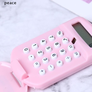 peace Portable Calculator Pocket Size Creative Keychain Calculator Office Supplies .