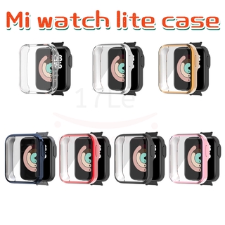 Suave colorido Mi Watch lite Protector caso de pantalla cubierta protectora Shell reloj accesorios