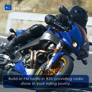 Dro b35 motociclistas casco intercomunicador Bluetooth 4.1 auriculares Interphone Audio Kit (2)