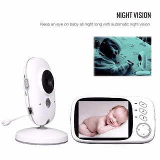 Video Monitor Wireless Camera Color LCD Audio Temperature Night Vision