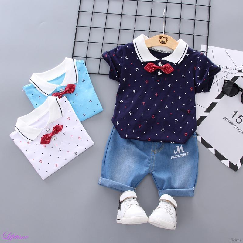 verano bebé niños manga corta floral camiseta+pantalones cortos casual trajes conjuntos nuevo