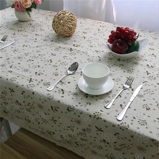 Mantel floral de lino de algodón Rectangular para comedor, mesa de comedor, decoración del hogar