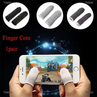 <yuwan> pubg mobile finger stall sensible controlador de juego a prueba de sudor transpirable dedo
