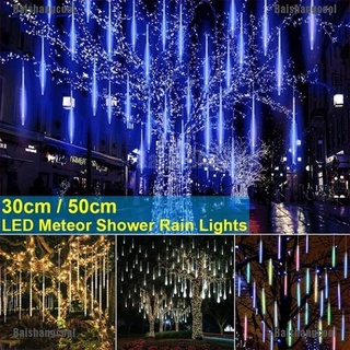Bsc 30/50CM impermeable LED lluvia lluvia lluvia cadena de luces decoración navideña Baishangcool