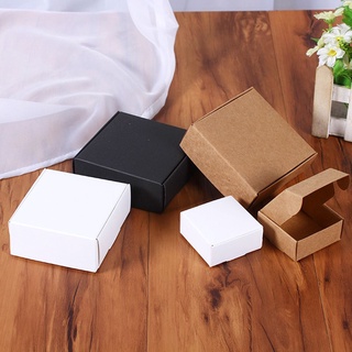 Aiqin Mini caja de jabón hecha a mano pequeña fiesta suministros de papel Kraft caja de papel de boda 10 unids/lote artesanía embalaje caramelo cajas de cartón/Multicolor (4)