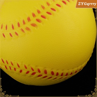 Soft Ball PU Baseball Ball Training Exercise Baseball Anti-stress Toys Gym Fitness in Yellow