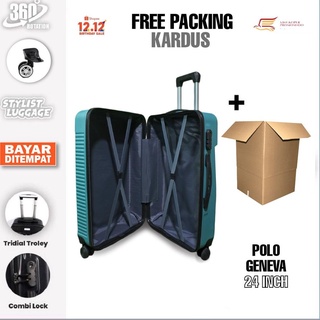 (Sku: 6zjwq) 24 pulgadas Polo Happy 802 maleta de equipaje/maleta barata/fibra/caso duro/cabina/cabina