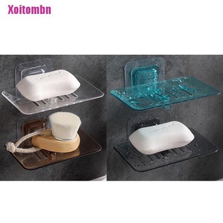 [Xoitombn] Single Layers Suction Box Kitchen Tools Soap Dish Suction Holder Soap Box Stand