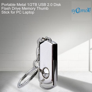 [sycamore] memoria flash portátil de metal de 1/2tb usb 2.0 para pc/laptop