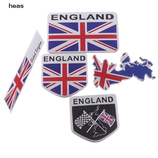 He 1Pc British flag logo emblem alloy badge car motorcycle decor stickers CO