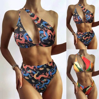 bikini de cintura alta para mujer gobaodan =-x-= bikini control de dos piezas traje de baño traje de baño tankini